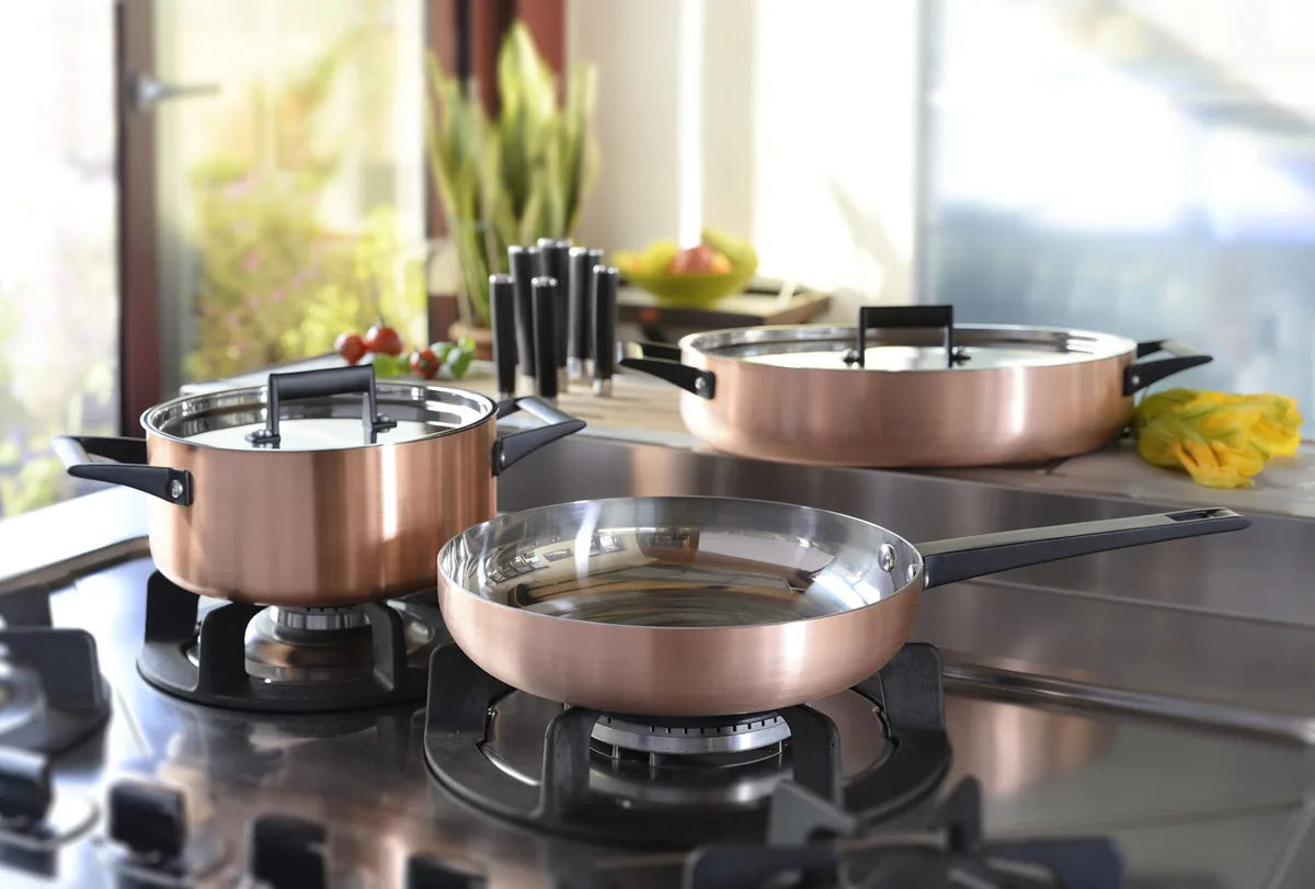 Alexander casseruola trilaminato 20cm in rame - cookware professionale