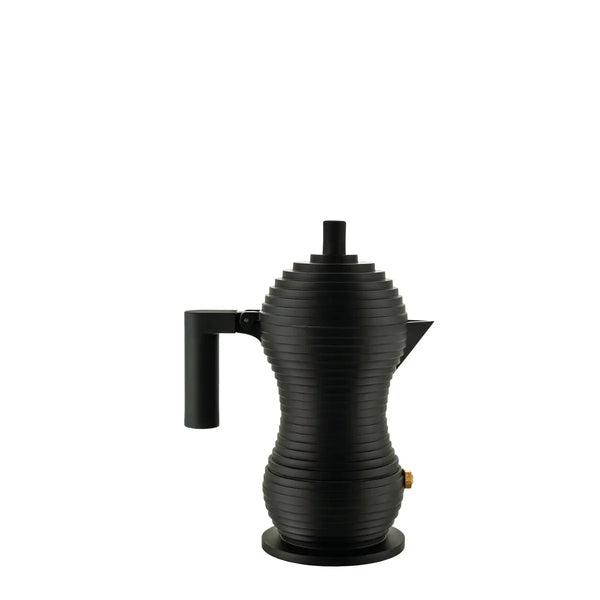 Alessi — Pulcina MDL02/1 BB | Caffettiera espresso in alluminio nero — Alessi