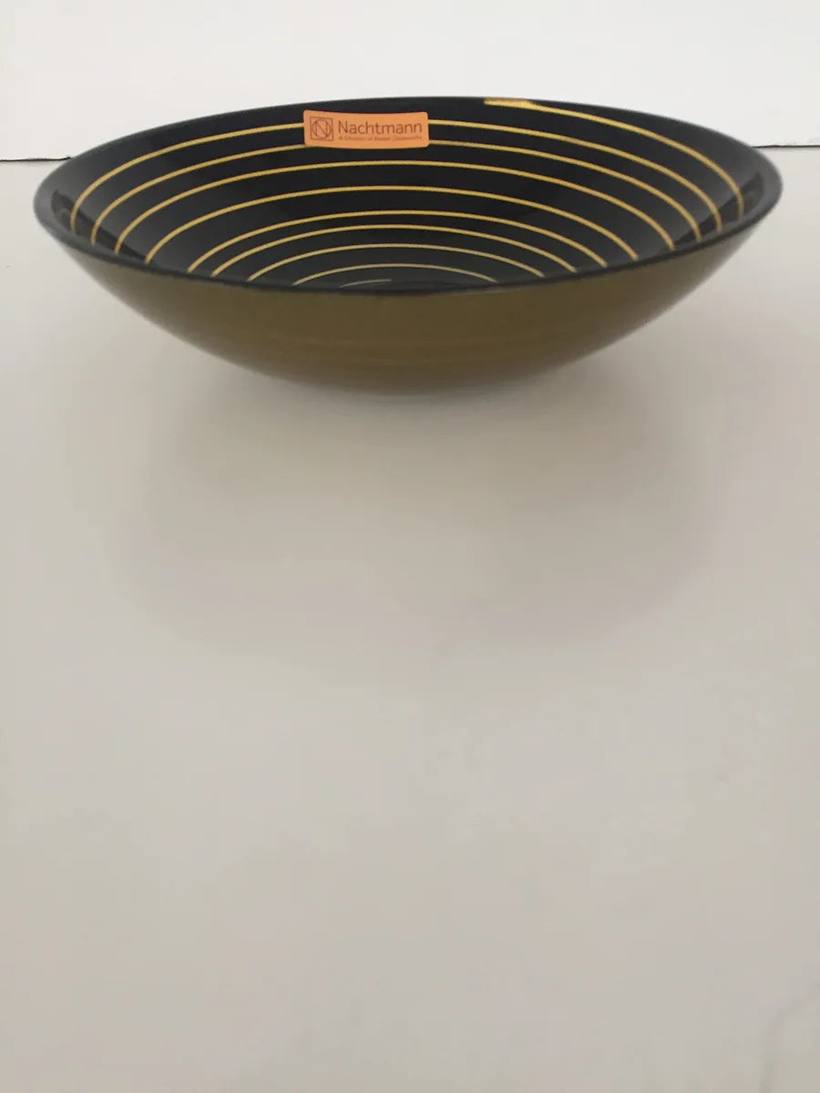 Nachtmann Coppetta 17cm cristallo nero e oro - design tedesco per tavola elegante