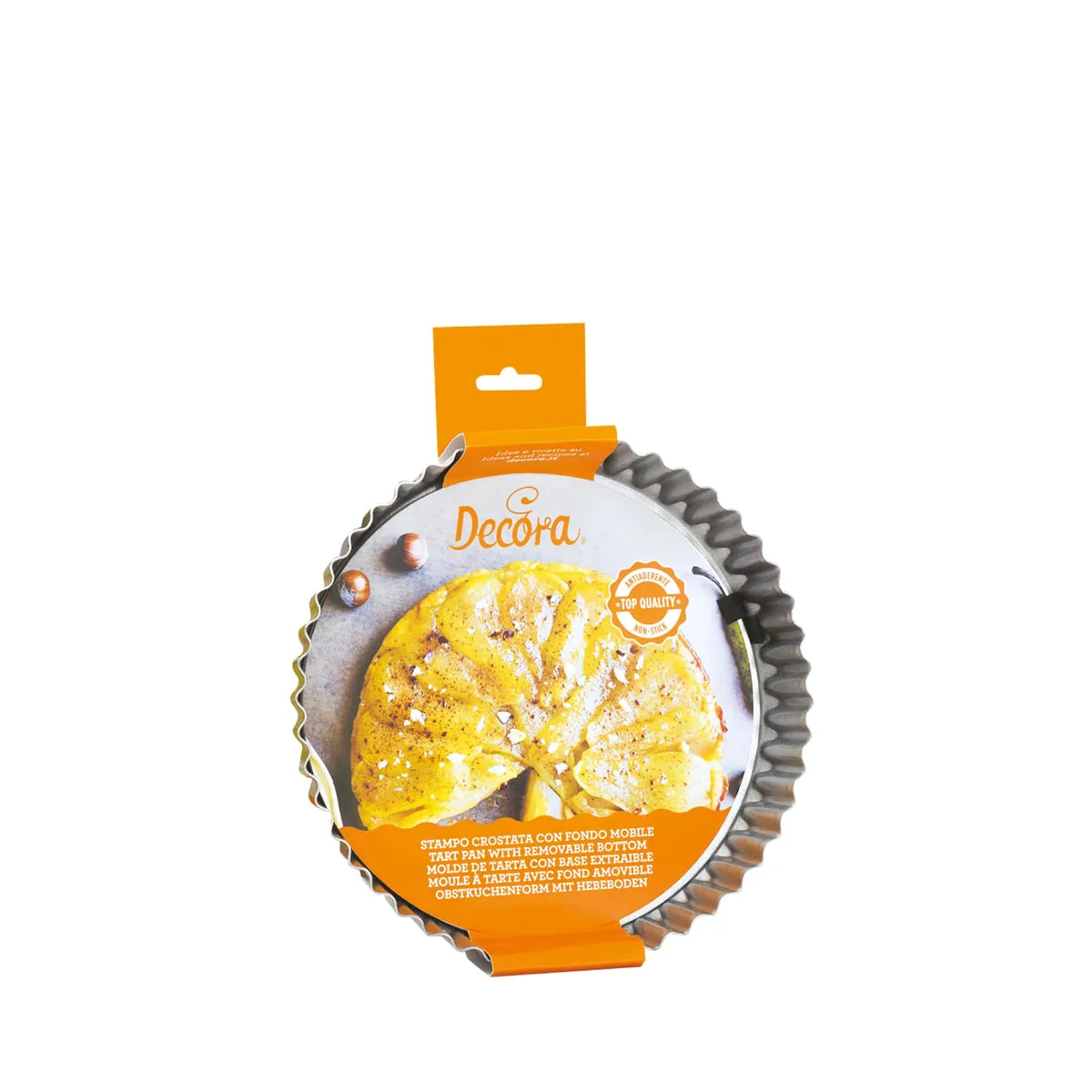Decora stampo crostata rotondo fondo mobile Ø28 cm acciaio antiaderente