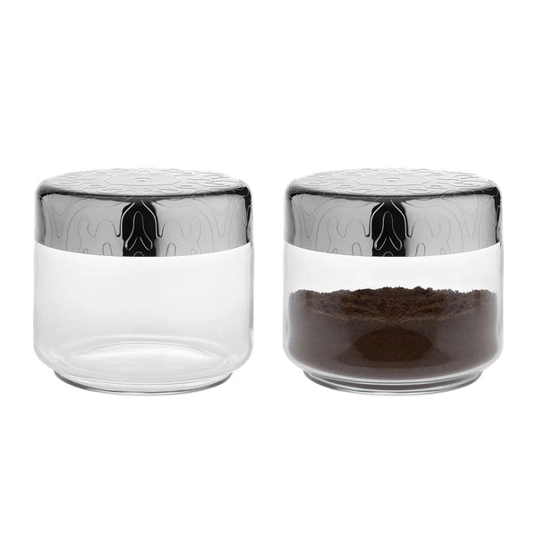 Alessi — Dressed MW21/50 | Barattolo in vetro e acciaio Wanders — Alessi
