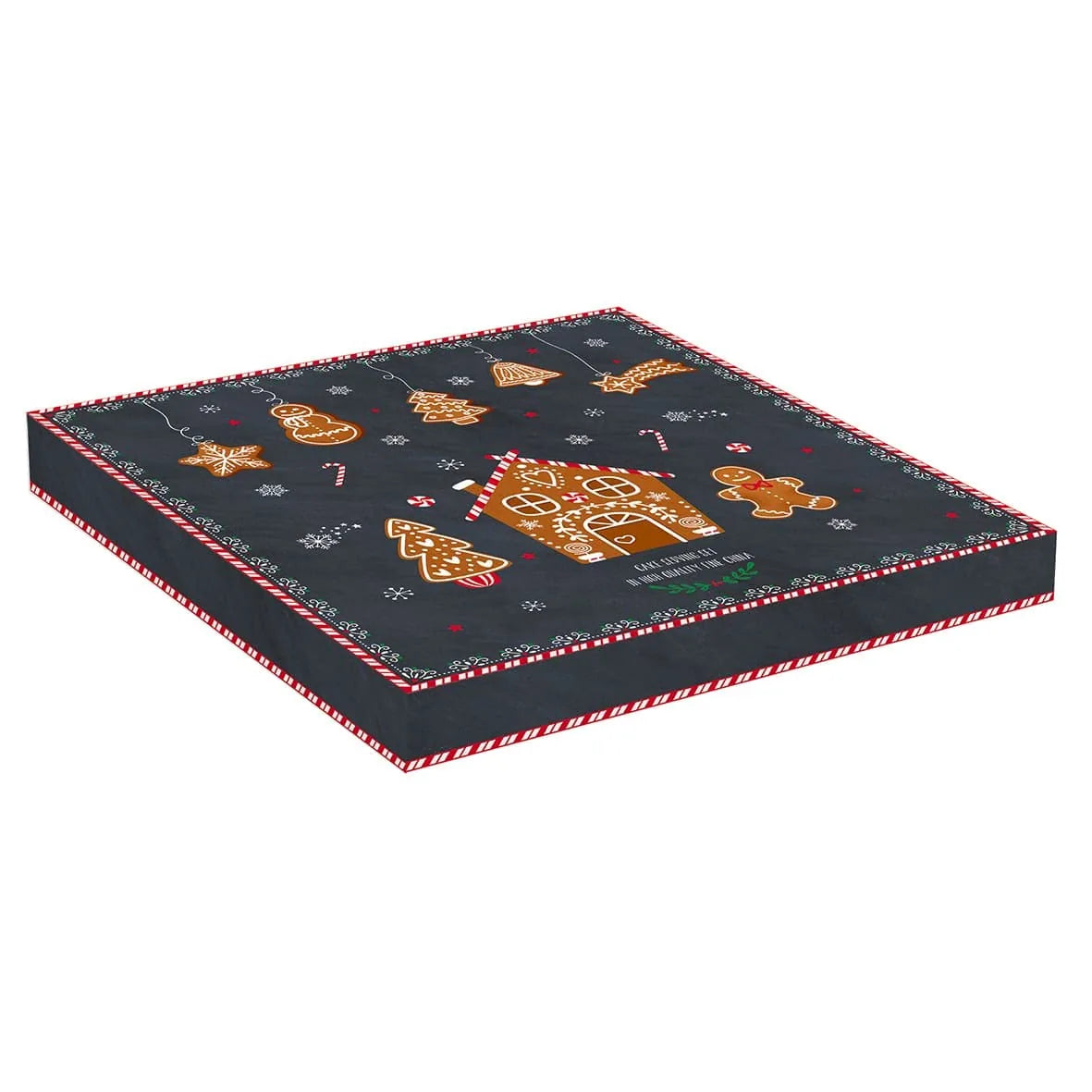 Easy Life piatto torta 32cm porcellana Gingerbread con paletta