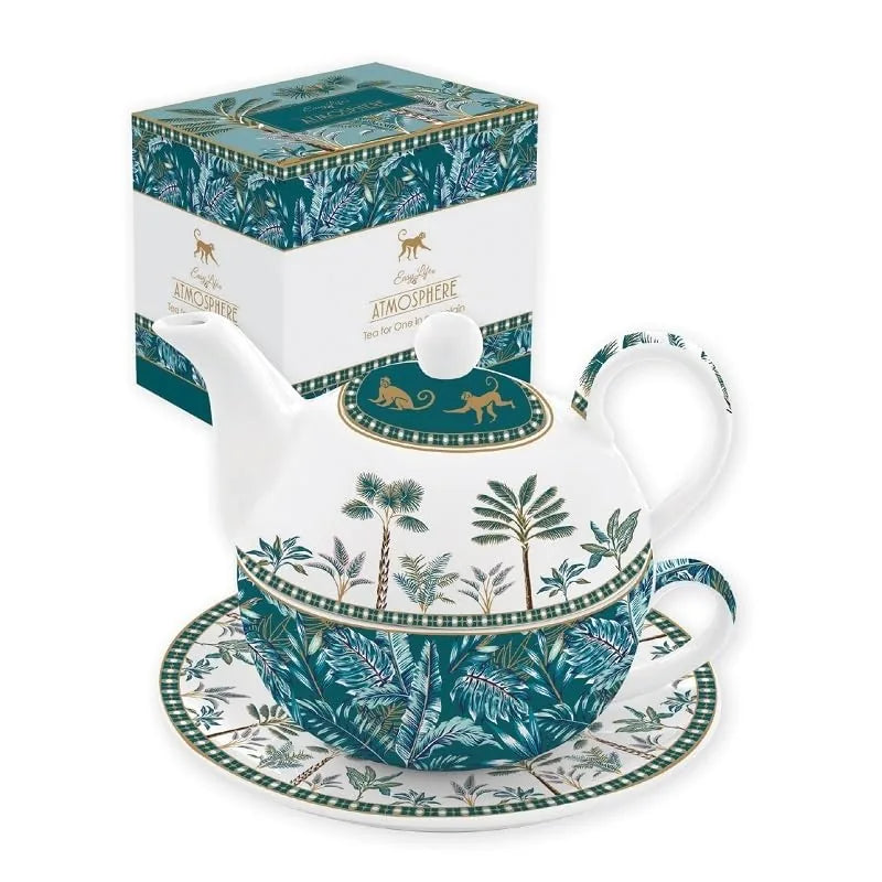 Easy Life Tea for One Egoiste porcellana Jungle - servizio tè monoporzione