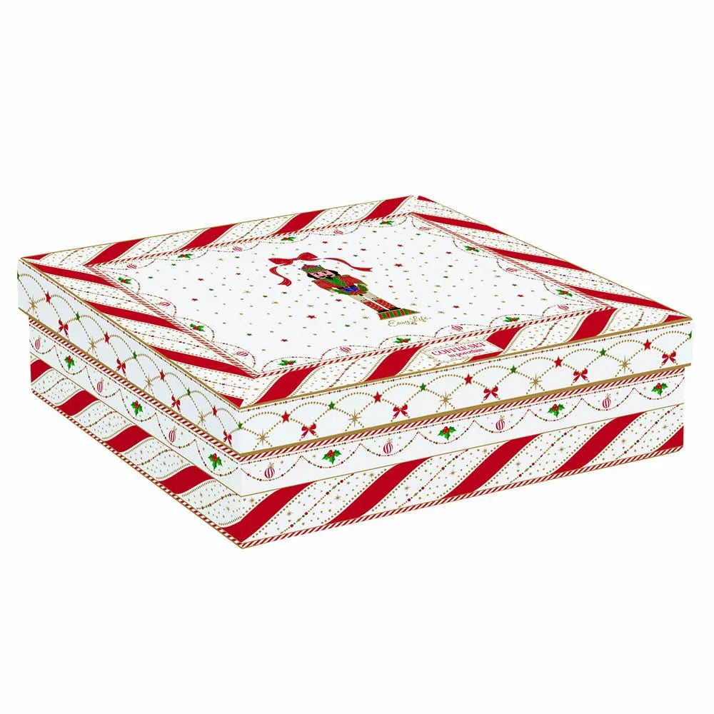 Easy Life set 6 tazzine caffè porcellana Nutcracker Twist multicolore con piattini