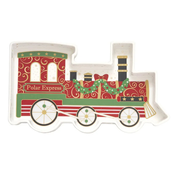 Easy Life — Treno di Natale | Piatto Porcellana — Easy Life