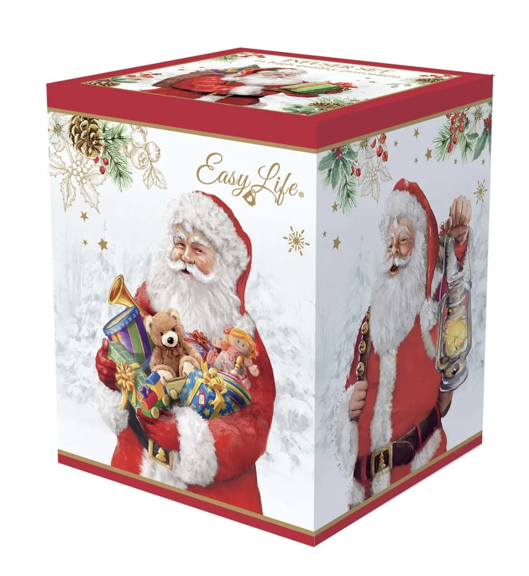 Easy Life Infusiera Natale ceramica multicolore con piastrella - design italiano per le feste