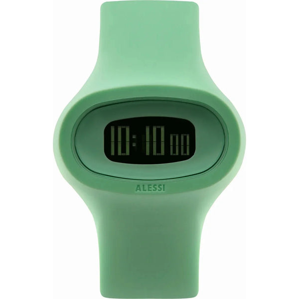 Alessi — Jak AL25001 | Orologio da polso in poliuretano verde — Alessi