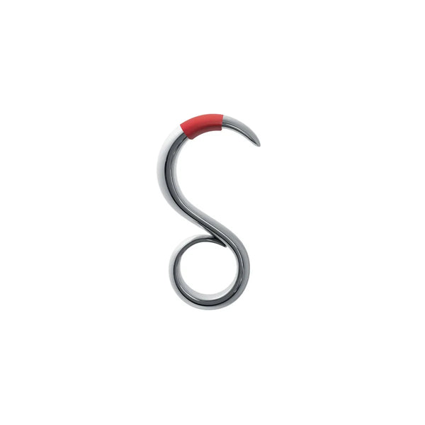 Alessi — StaySafe GCH04 | Portachiavi no touch in zama cromata RED — Alessi