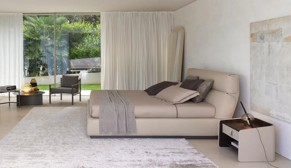 Flou — Gentleman Testata Alta | Letto Design Colombo — Flou