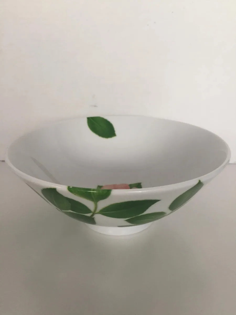 Coppetta ceramica 15cm Taitù rosa interno decoro floreale colazione design italiano