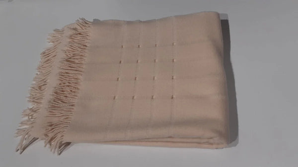 Cecchi e Cecchi — Plaid Panna | Coperta Lana Vergine — Cecchi e Cecchi
