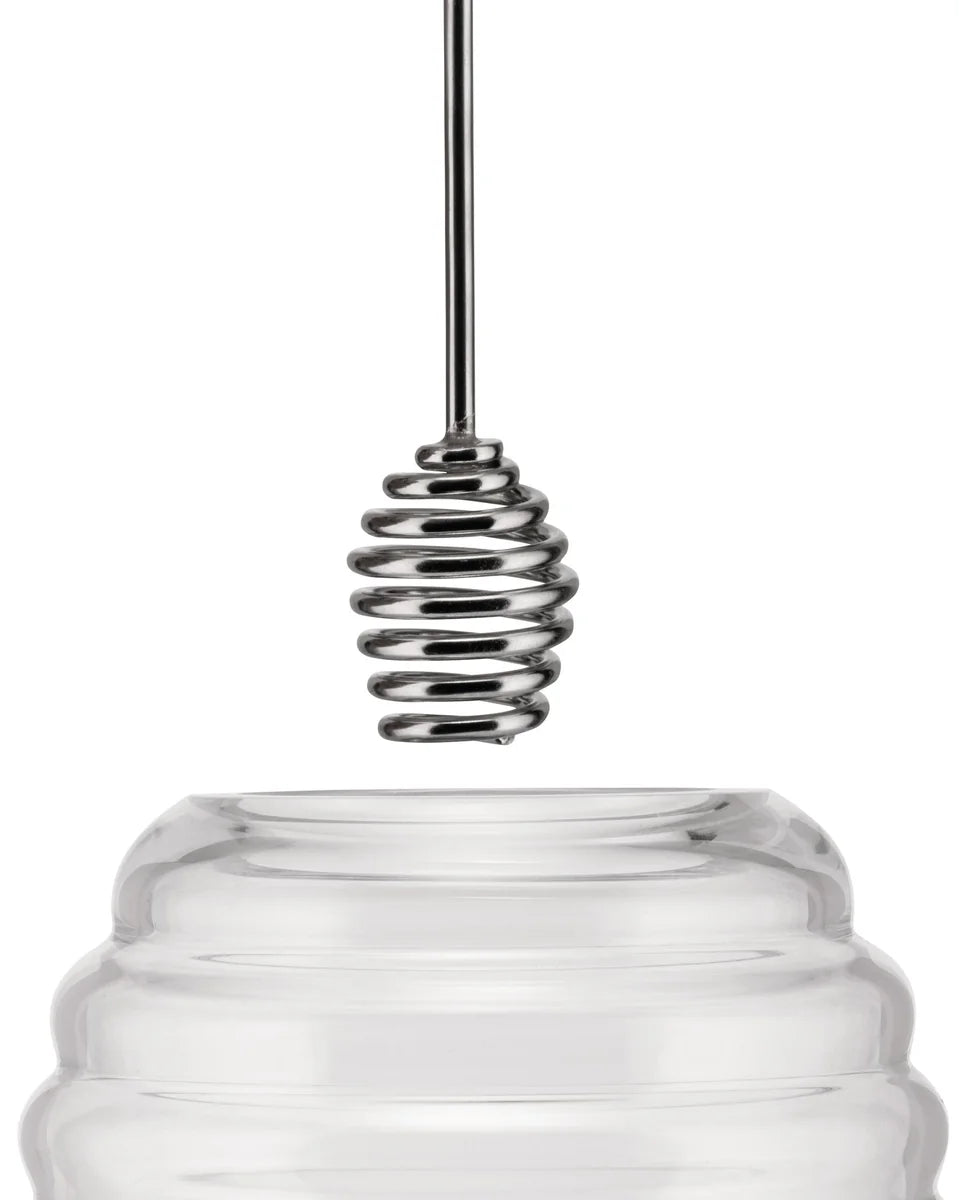 Alessi — Honey Pot TW01 | Vaso miele in vetro — vista laterale