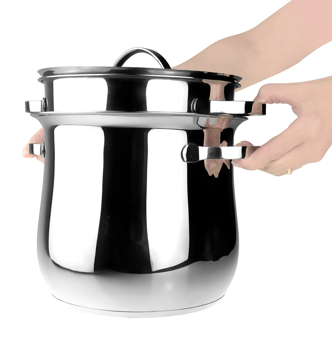Ipac sottopentola telescopico acciaio inox argento