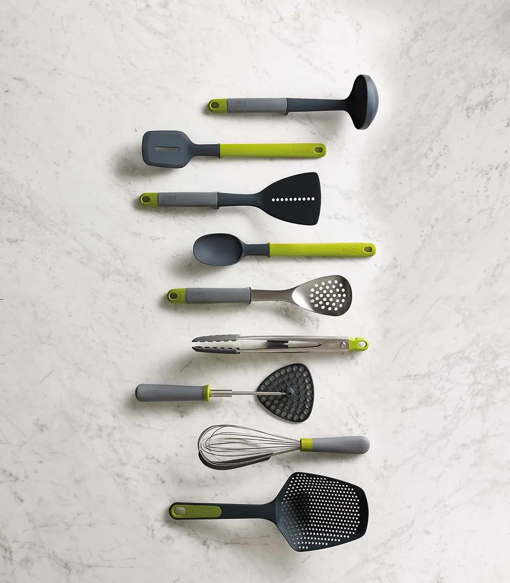Joseph Joseph Schiacciapatate grigio e verde in nylon e acciaio inossidabile