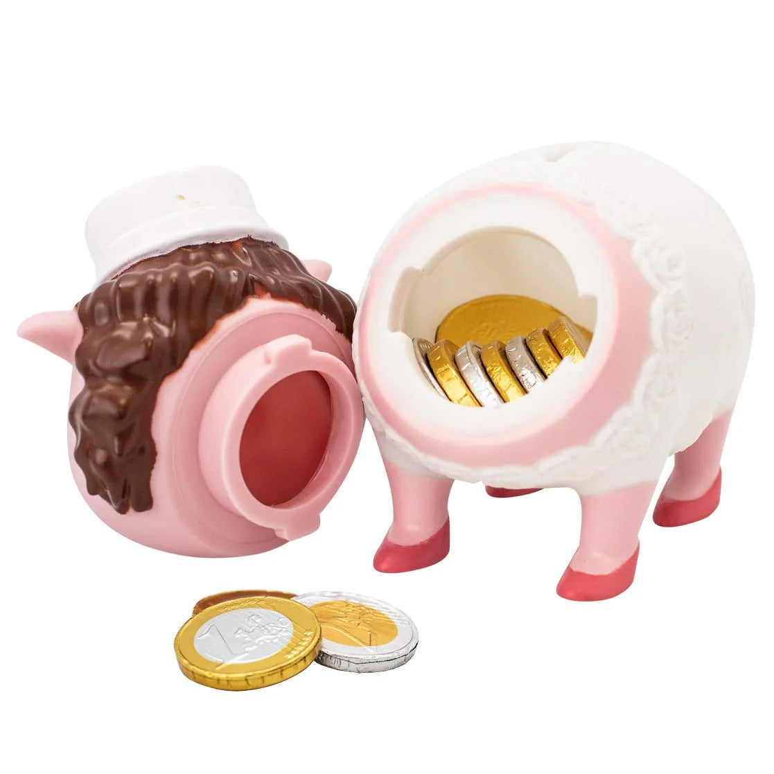LiLaLu salvadanaio sposa ceramica bianco - regalo matrimonio