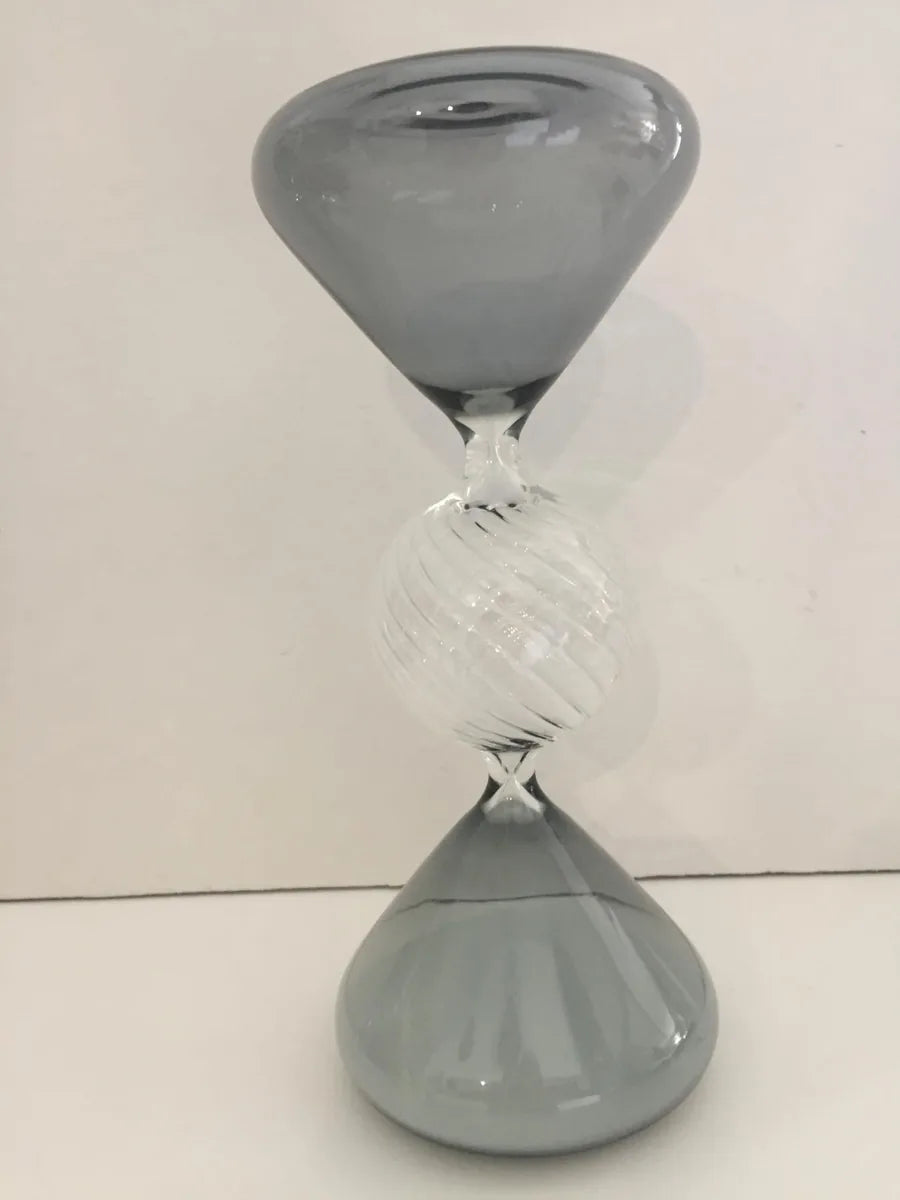 Mascagni Clessidra Tripla 21cm in vetro fumé 15 minuti - Stilmobili