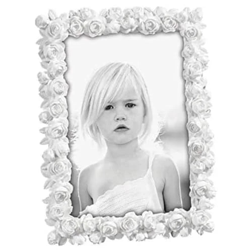Mascagni — Portafoto | Cornice Bianca con Rose — Mascagni