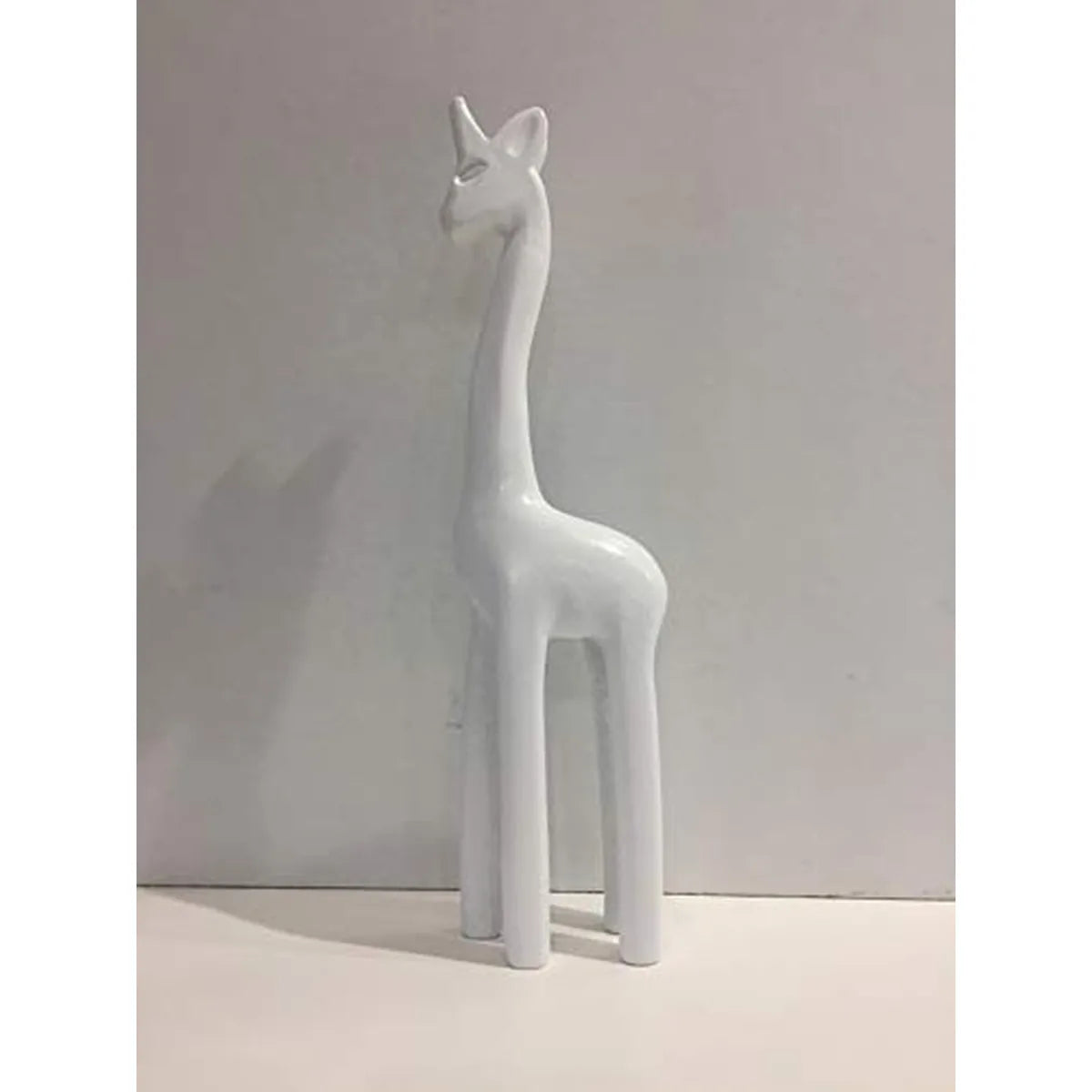 Mascagni Giraffa in Legno 29cm - scultura decorativa in legno naturale