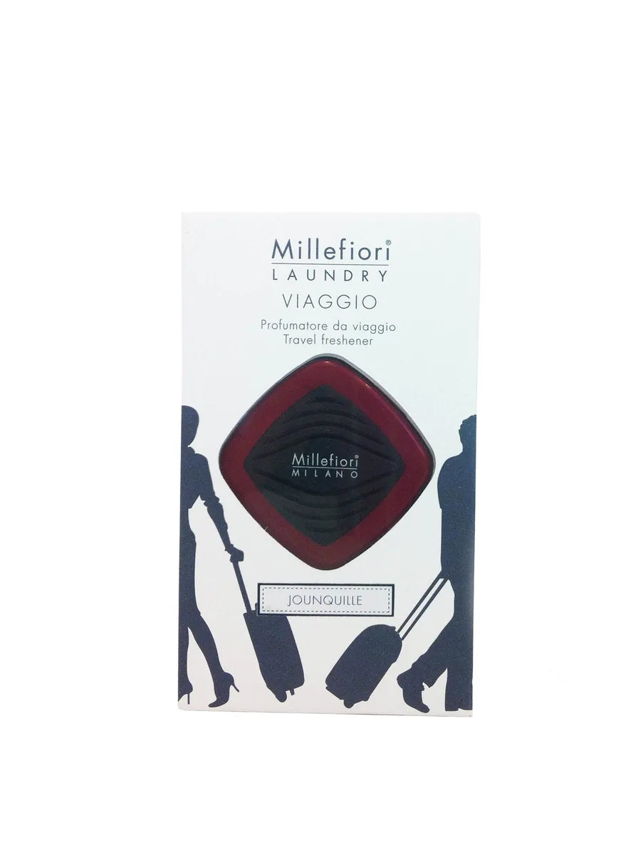 Millefiori diffusore da viaggio Jonquille rosso bordeaux e nero, design multifunzione