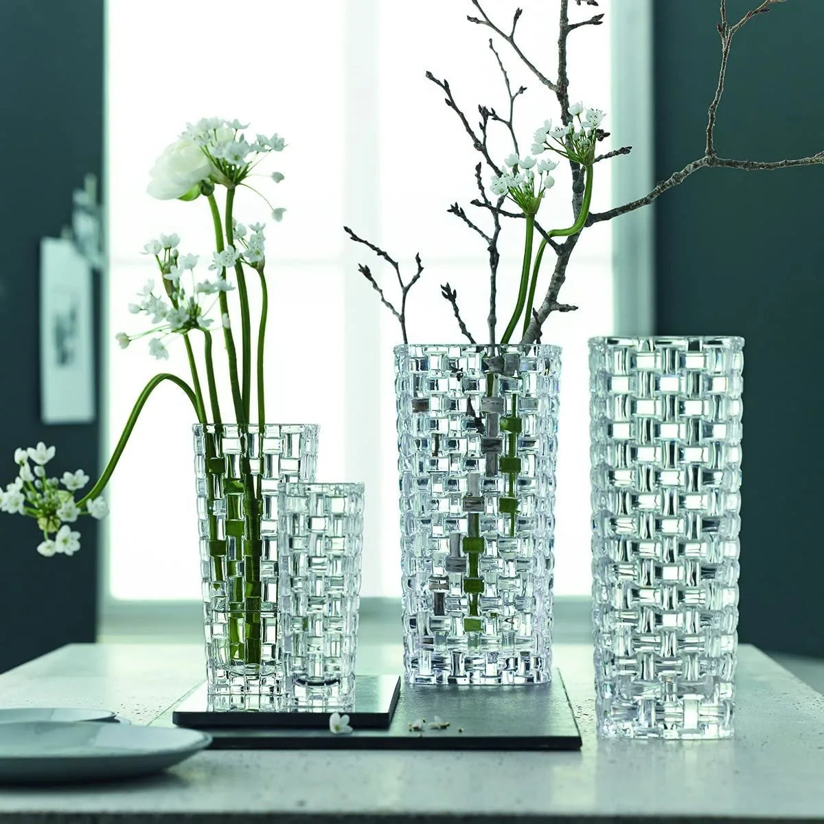 Nachtmann vaso cristallo sfaccettato design tedesco - Stilmobili