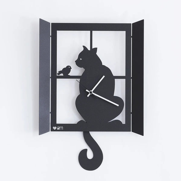 Arti & Mestieri — Gatto alla Finestra | Orologio a Pendolo — Arti & Mestieri