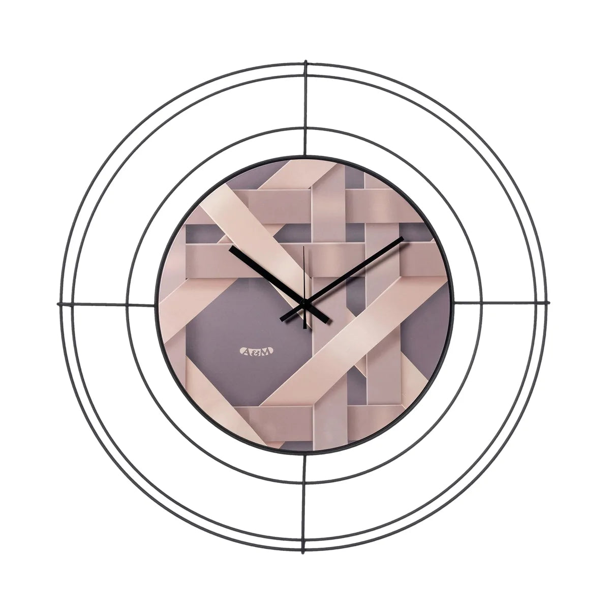 Arti & Mestieri orologio da parete Nudo piccolo Intreccio ferro bianco intreccio