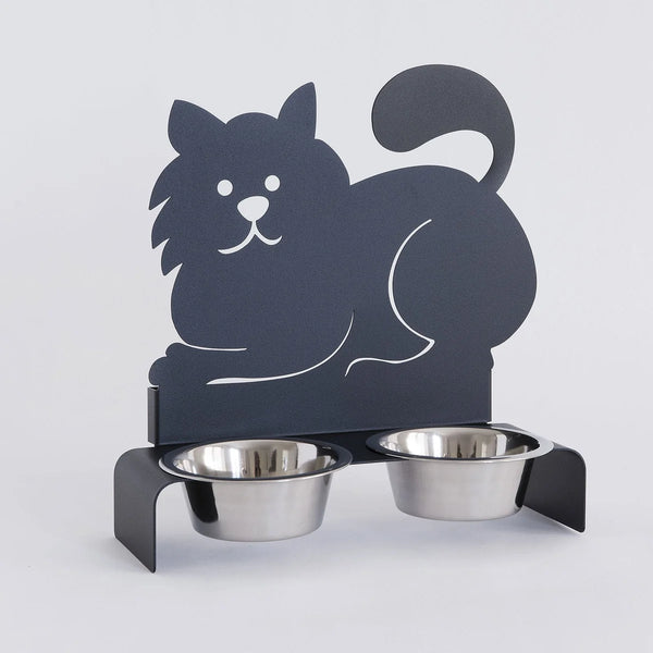 Arti & Mestieri — Porta Ciotole Gatto | Accessorio Ferro — Arti & Mestieri