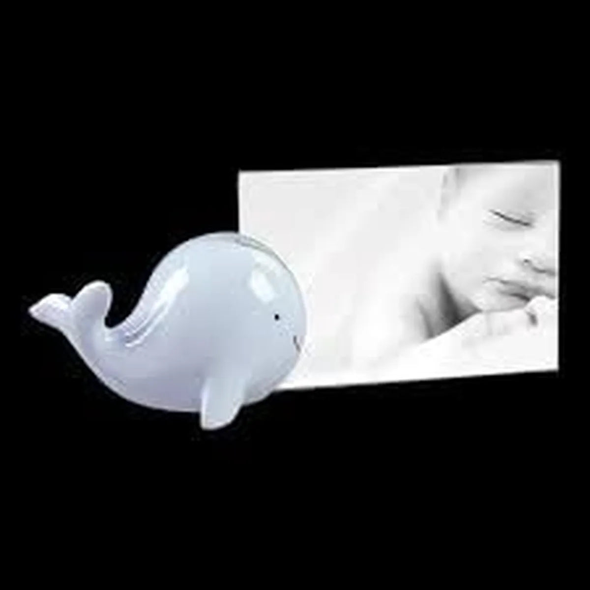 Mascagni portafoto Balena celeste 10x15, resina, design italiano