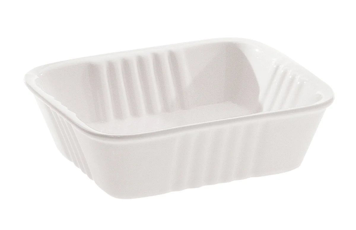 Seletti vaschetta in porcellana bianca 14x11x4,3 cm - design tavola elegante