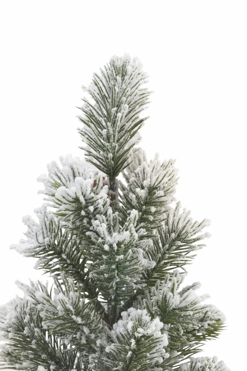 Villa d'Este Home Tivoli Alberello Innevato Xmas 38cm plastica verde e bianco con pigne