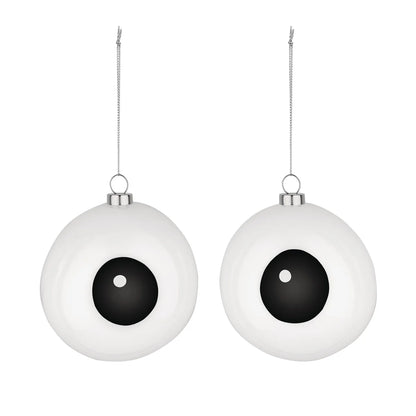 Alessi — Carol PLA01SET1 | Set 2 palline natalizie in vetro soffiato d — design italiano Alessi