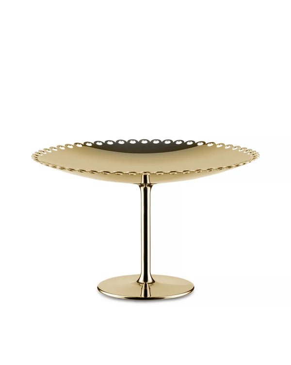 Alessi — Edges ITM06 BR | Alzata traforata in acciaio ottone — Alessi