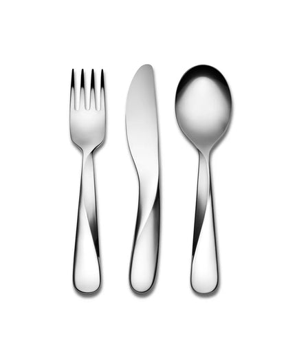 Alessi — Giro Kids UNS06S3 | Set posate bambino acciaio 18/10 — design italiano Alessi