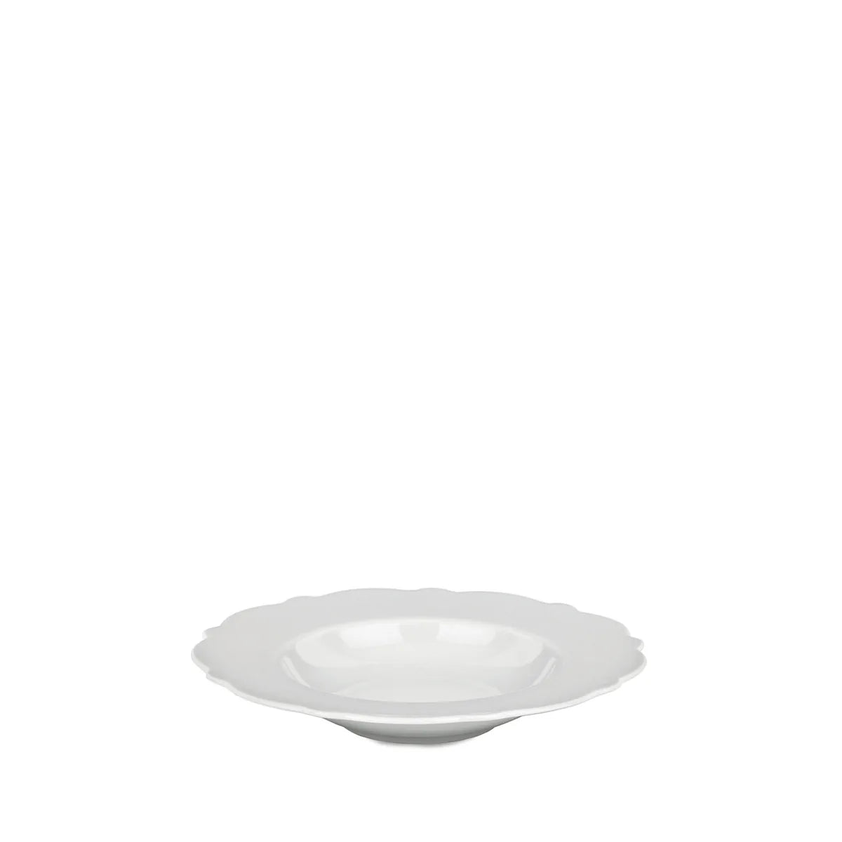 Alessi — Dressed MW01/2 | Piatto fondo in porcellana bianca — design italiano Alessi