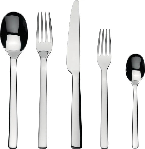 Alessi — Ovale REB09S5 | Servizio posate 5 pz Bouroullec in acciaio — design italiano Alessi