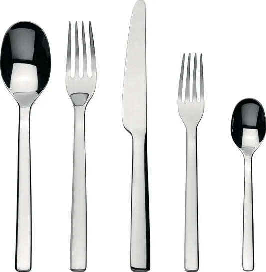 Alessi — Ovale REB09S5 | Servizio posate 5 pz Bouroullec in acciaio — design italiano Alessi