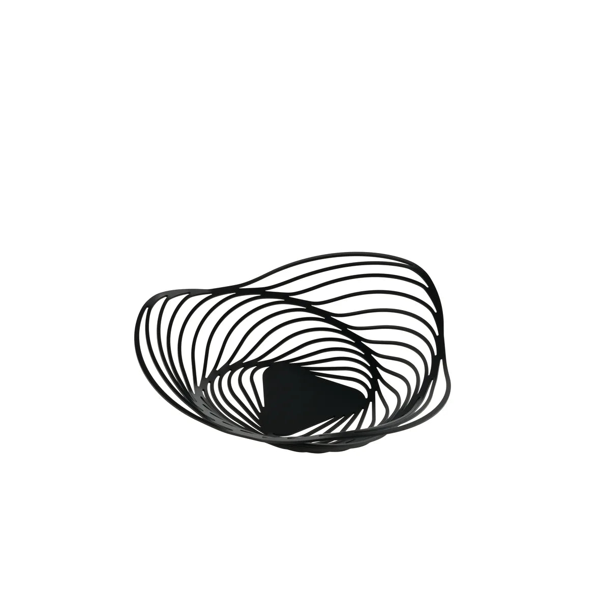Alessi — Trinity ACO02 B | Cestino in acciaio nero laccato — design italiano Alessi