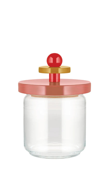 Alessi — ES16/75 ES16/75 2 | Barattolo ermetico Sottsass in vetro e fa — design italiano Alessi