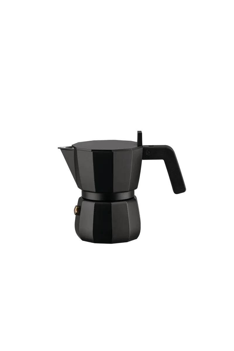 Alessi — DC06/1 B | Moka per 1 tazza in alluminio nero — design italiano Alessi