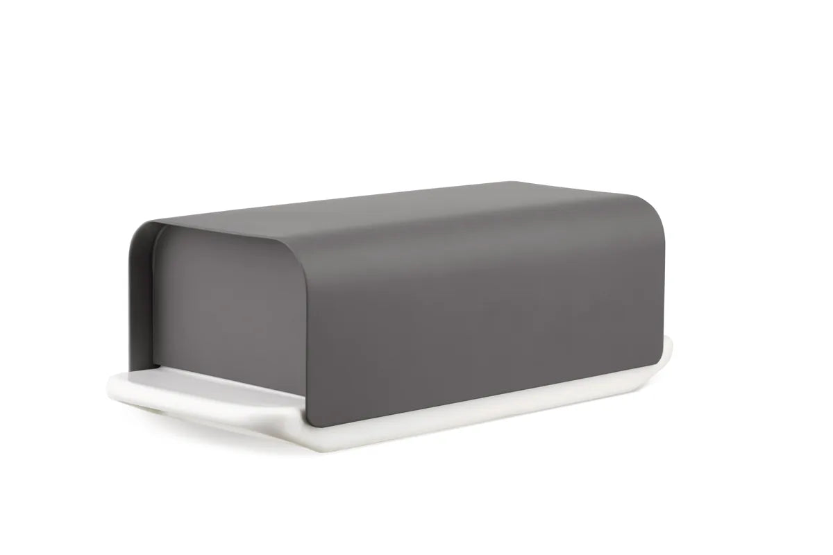Alessi — Mattina BG04 BG04 DG | Burriera in porcellana grigio scuro — design italiano Alessi
