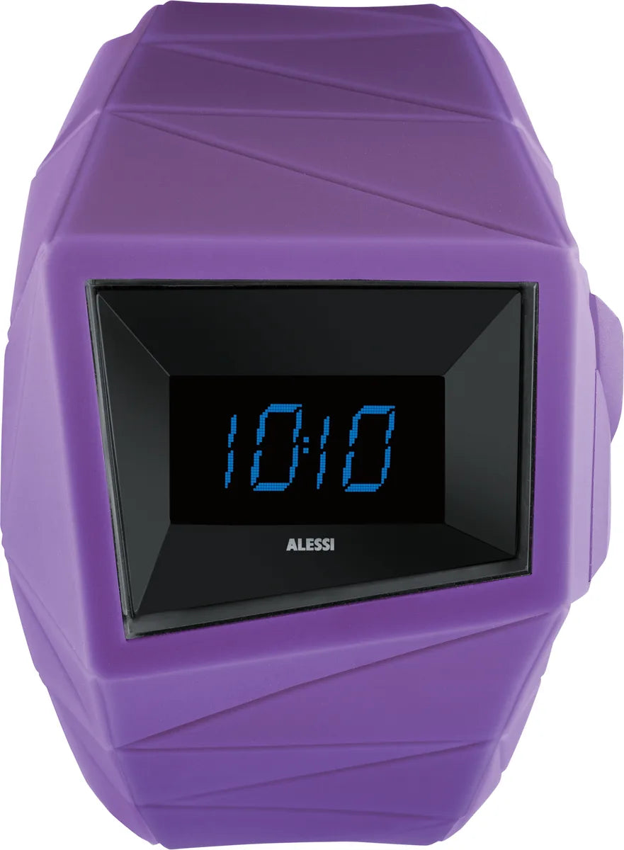 Alessi — Daytimer AL22003 | Orologio da polso in poliuretano viola — design italiano Alessi