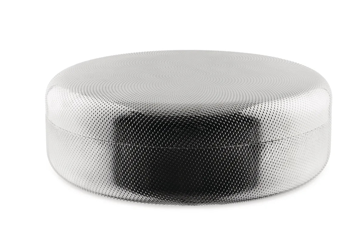 Alessi — JM01/28 T | Contenitore in acciaio inox con decoro a rilievo — design italiano Alessi