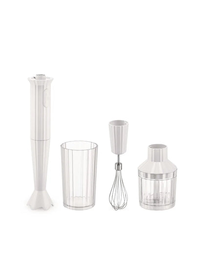 Alessi — Plissé MDL10S W | Frullatore a immersione bianco De Lucchi — design italiano Alessi