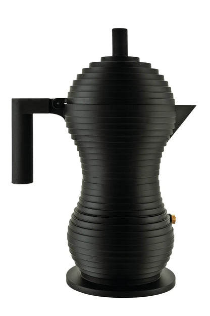 Alessi — Pulcina MDL02/6 MDL02/6 BB | Caffettiera in alluminio nero 6 — design italiano Alessi