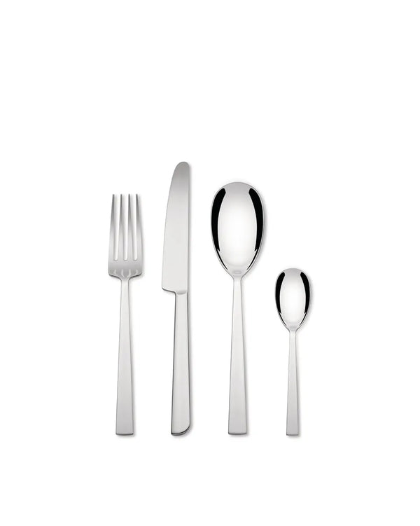 Alessi — Asta AM242S24 | Servizio posate 24 pezzi in acciaio 18/10 — Alessi