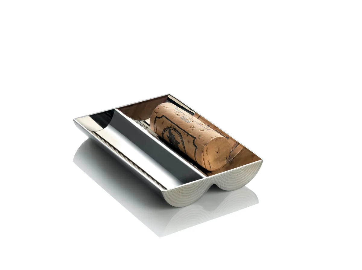 Alessi — Cork Presenter MGL01 | Porgi-tappo in acciaio inox lucido — design italiano Alessi