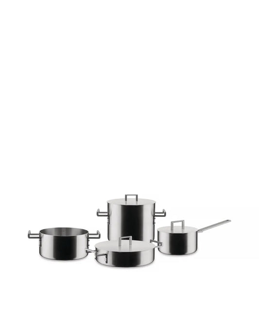 Alessi — Convivio DC100S7 | Set pentole trilamina Chipperfield — design italiano Alessi