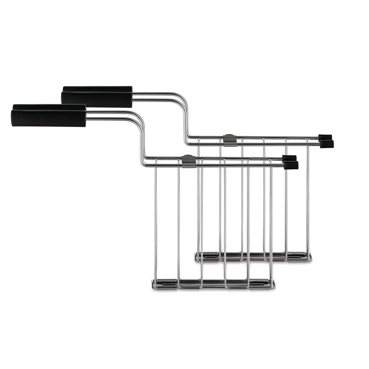 Alessi — Toru NE03RA B | Pinze da tostapane Nendo, nero — design italiano Alessi