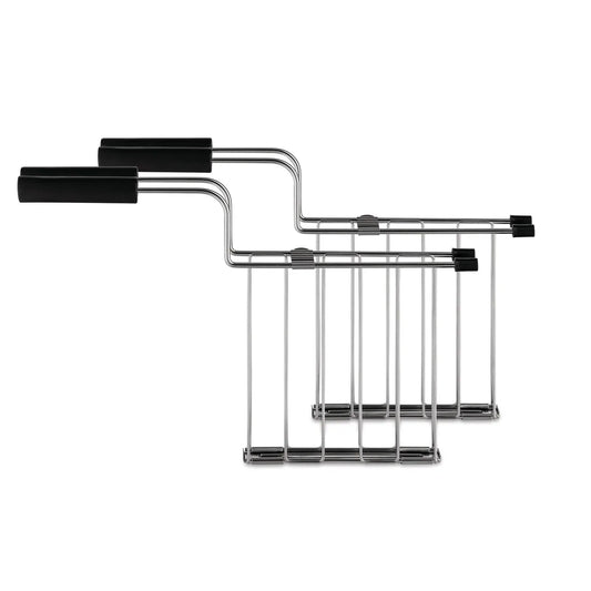 Alessi — Toru NE03RA B | Pinze da tostapane Nendo, nero — design italiano Alessi