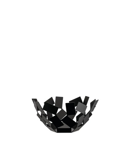 Alessi — La Stanza dello Scirocco MT02 B | Fruttiera in acciaio nero — design italiano Alessi